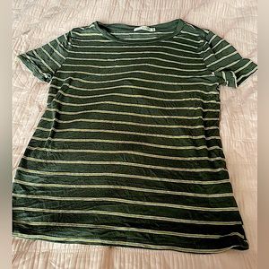 GREEN STRIPED SHIRT